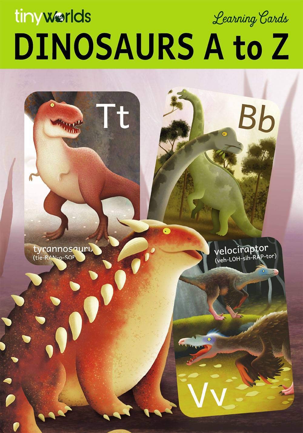 Tiny Worlds H Pterodactyl card adds variety for visual alphabet activities.