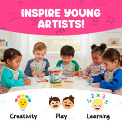 TinyGeeks non-toxic crayons provide safe coloring sessions