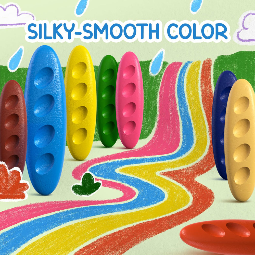 TinyGeeks ergonomic peanut shape for comfortable grip during drawing