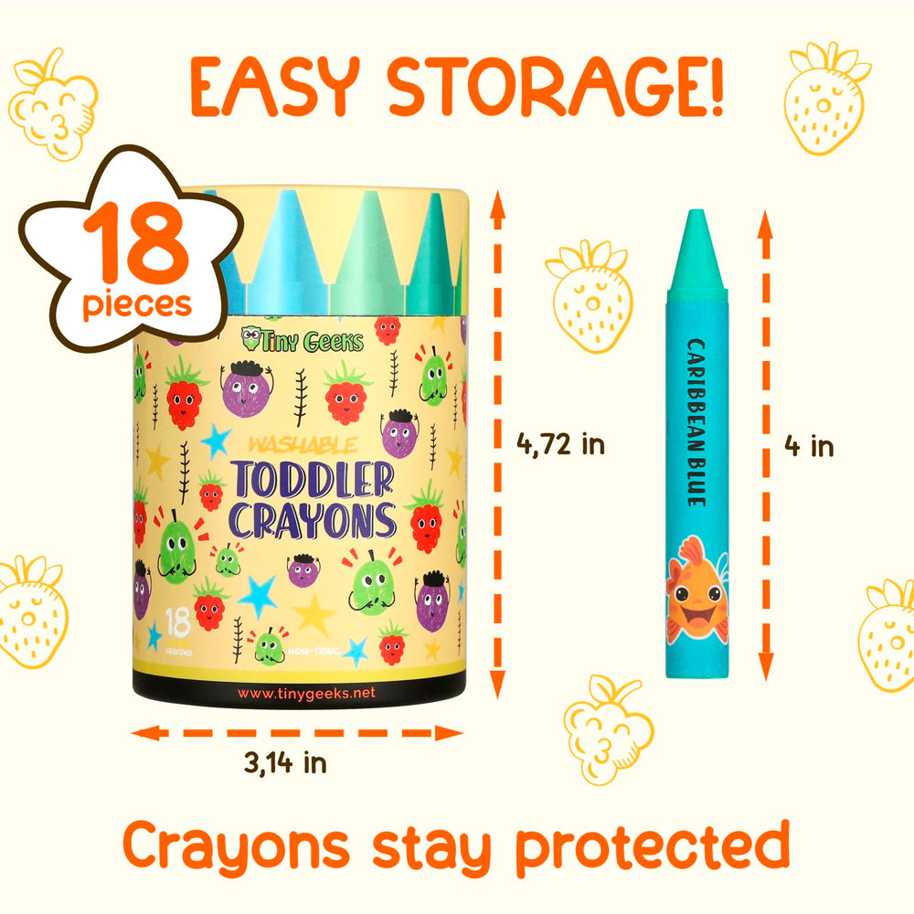 TinyGeeks durable construction withstands enthusiastic coloring sessions