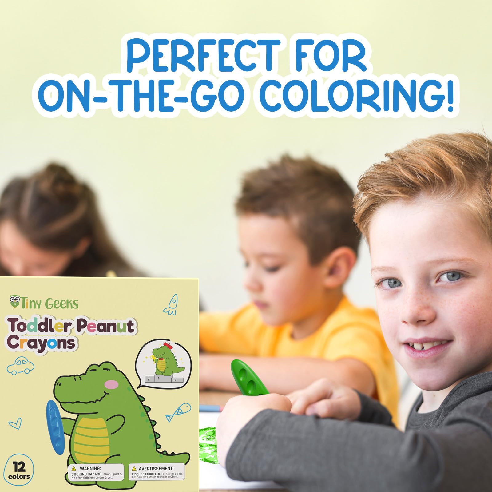 TinyGeeks kids art supplies fostering color recognition during activities