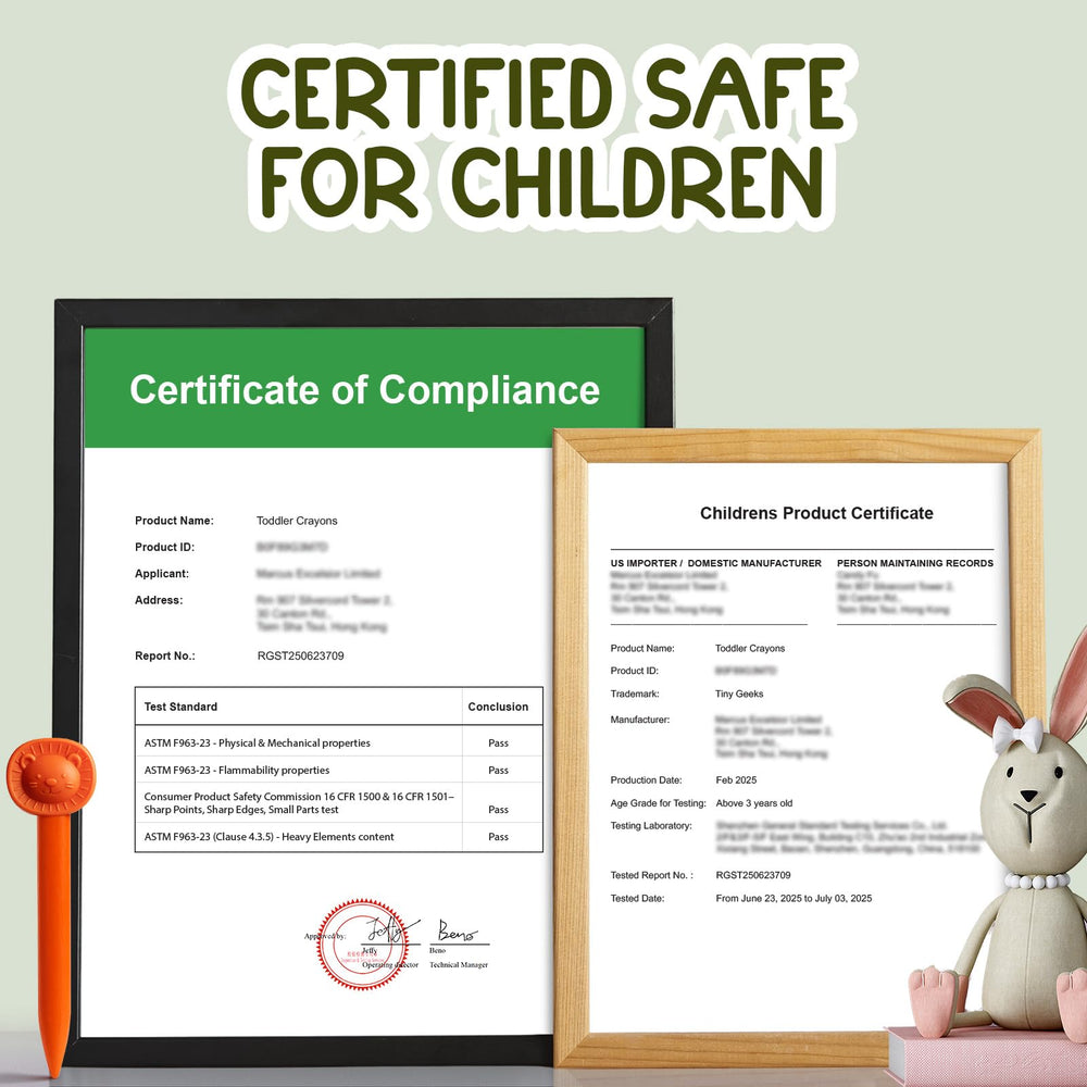 TinyGeeks Non-toxic construction supports safe play and learning.