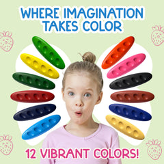 TinyGeeks toddler crayons with durable construction for busy little artists