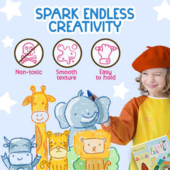 TinyGeeks 12-color set shown for imaginative drawing and color recognition.