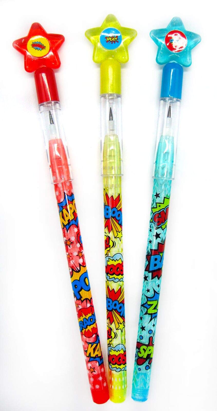 TINYMILLS pencil with 9 refillable leads for classroom activities.