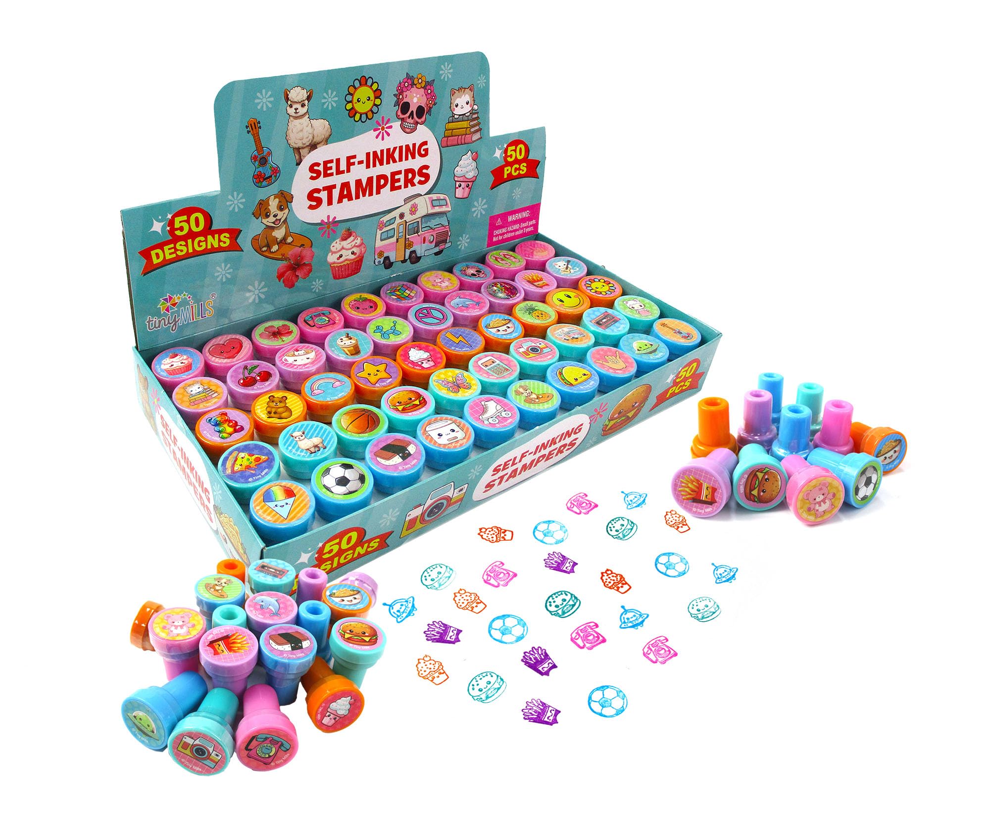TINYMILLS kawaii stamps collection for creative kids crafts and rewards