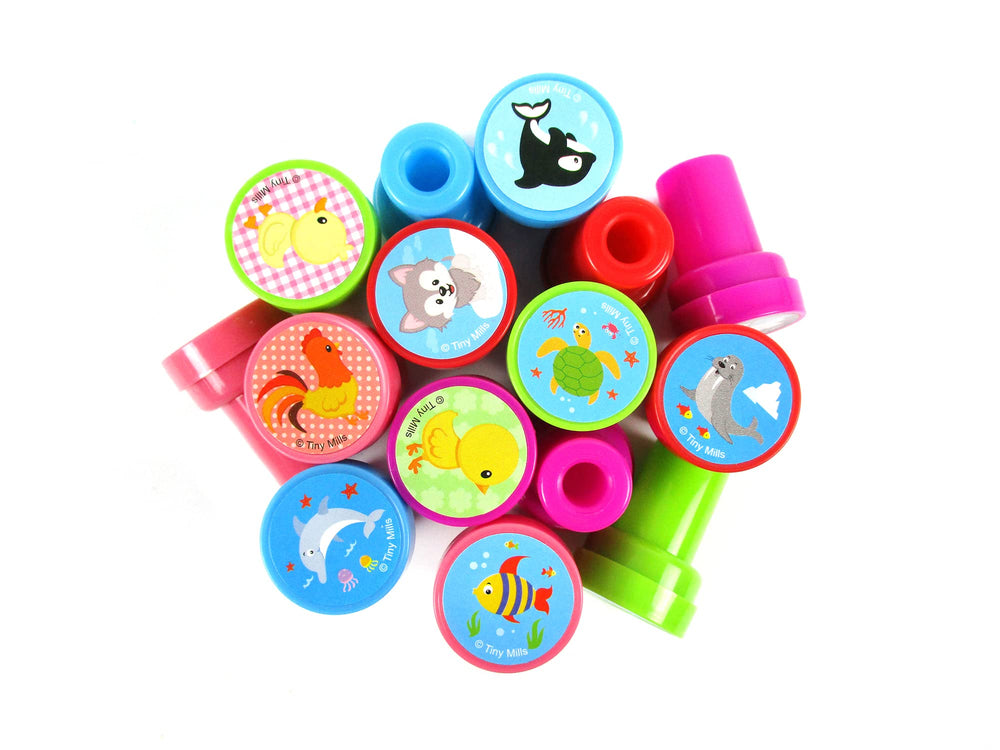 Tinymills party favors stamps make delightful prizes for events and parties.