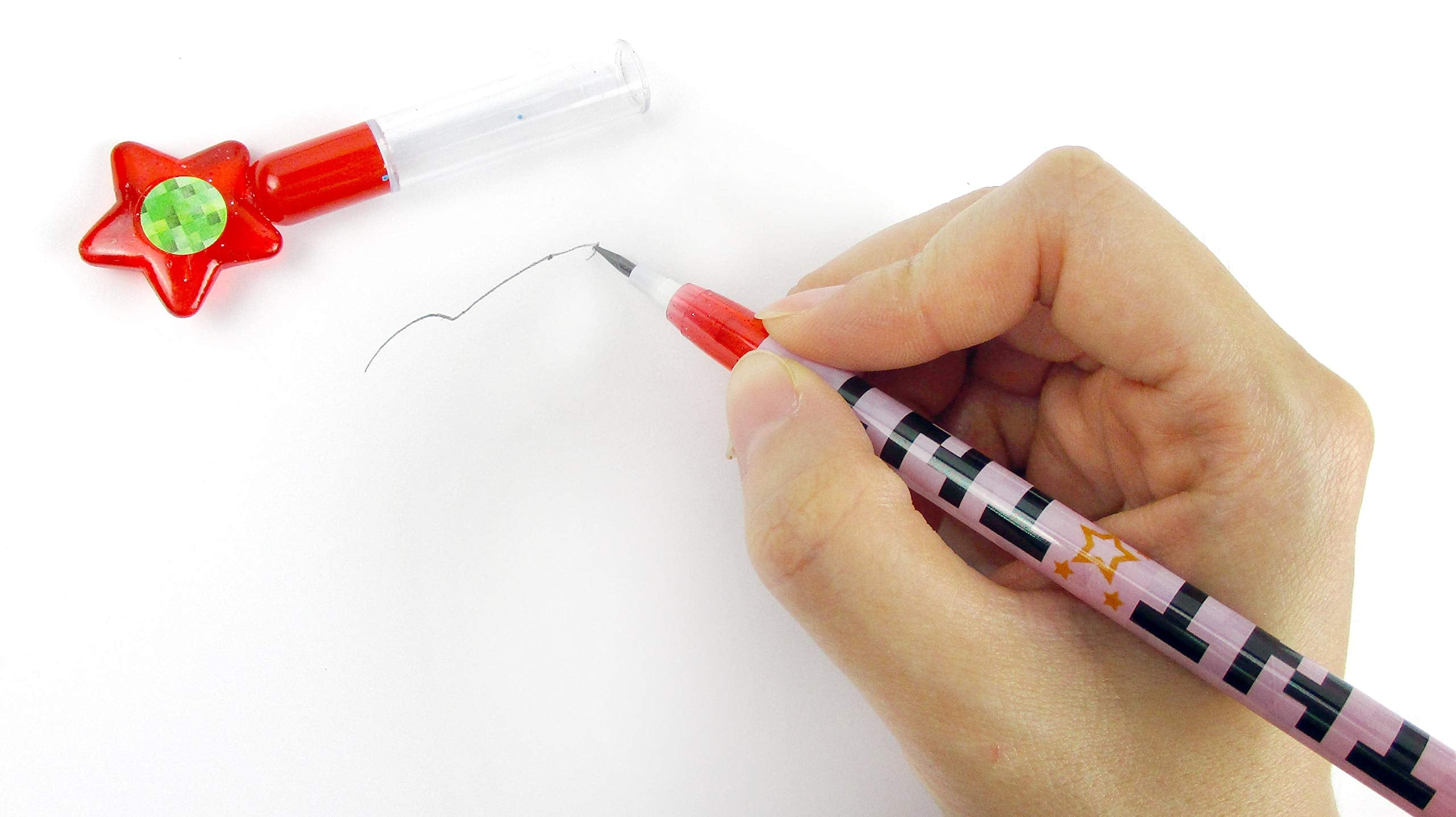 TINYMILLS Pixel Miner pencils come in vibrant colors for goody bags.