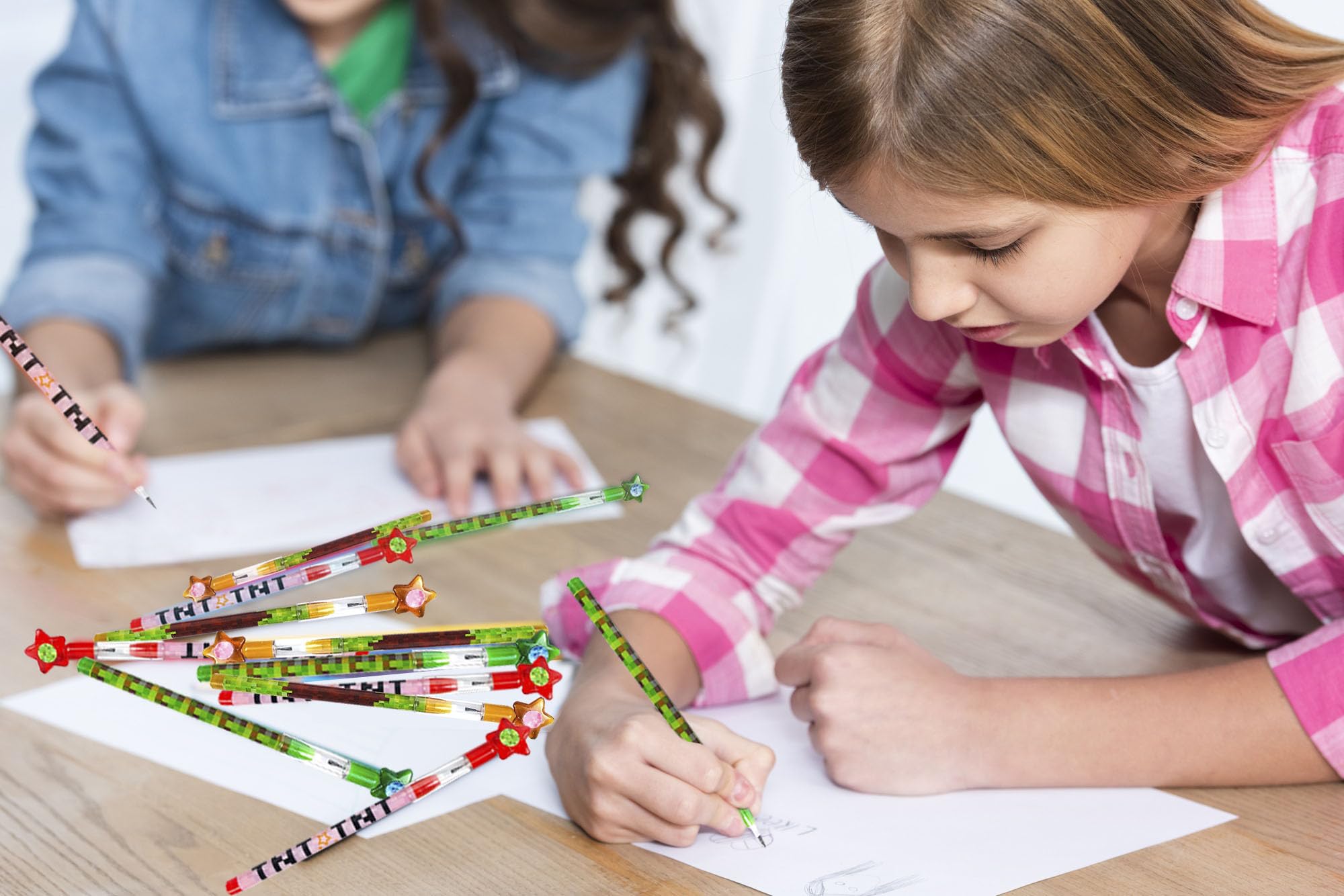 TINYMILLS Pixel Miner designs spark imaginative drawing with colorful details.