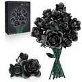 tinytrek Black Rose Bouquet petal stages show lifelike blooms for elegant home decor.