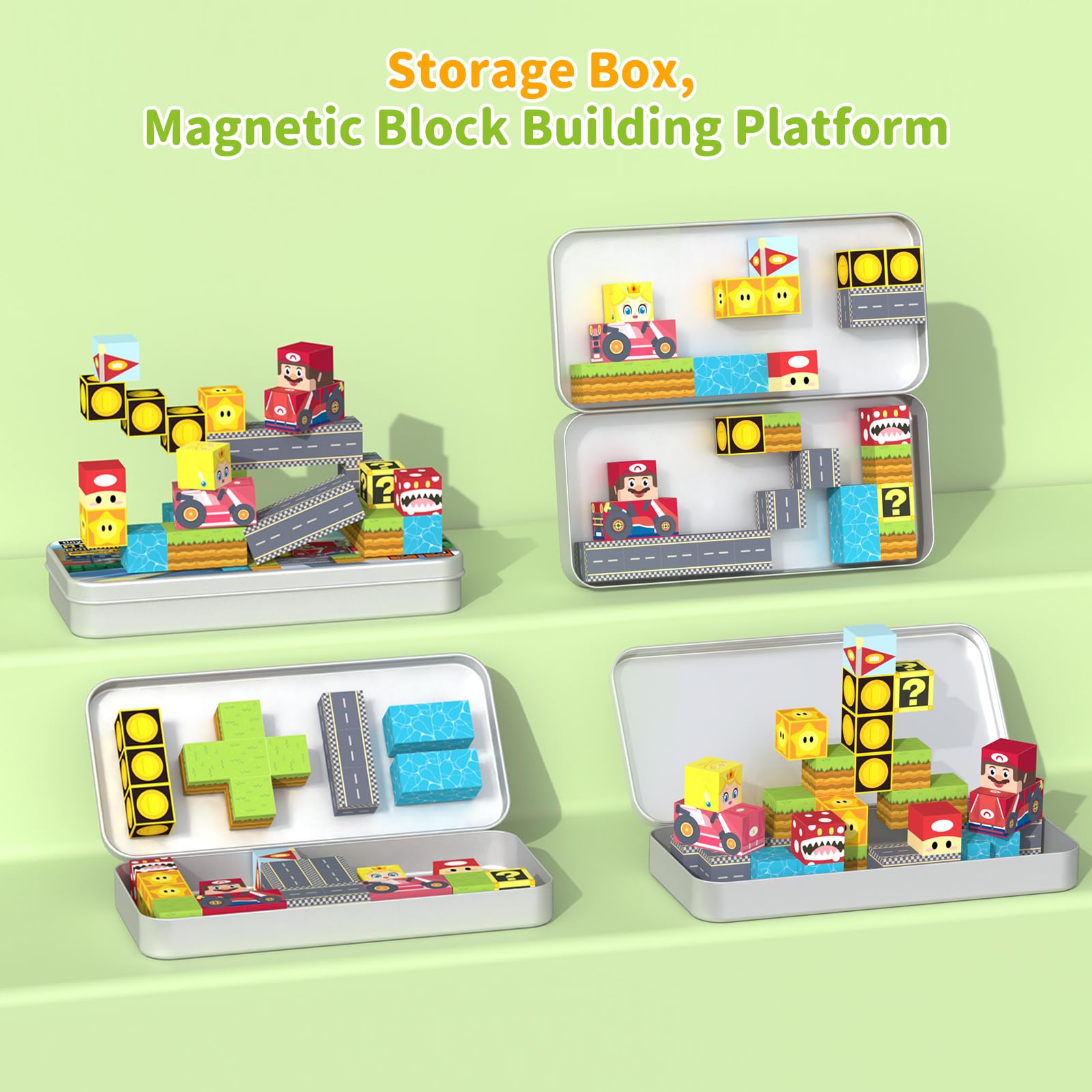 Great gift for ages 3-8 to inspire independent or cooperative play.
