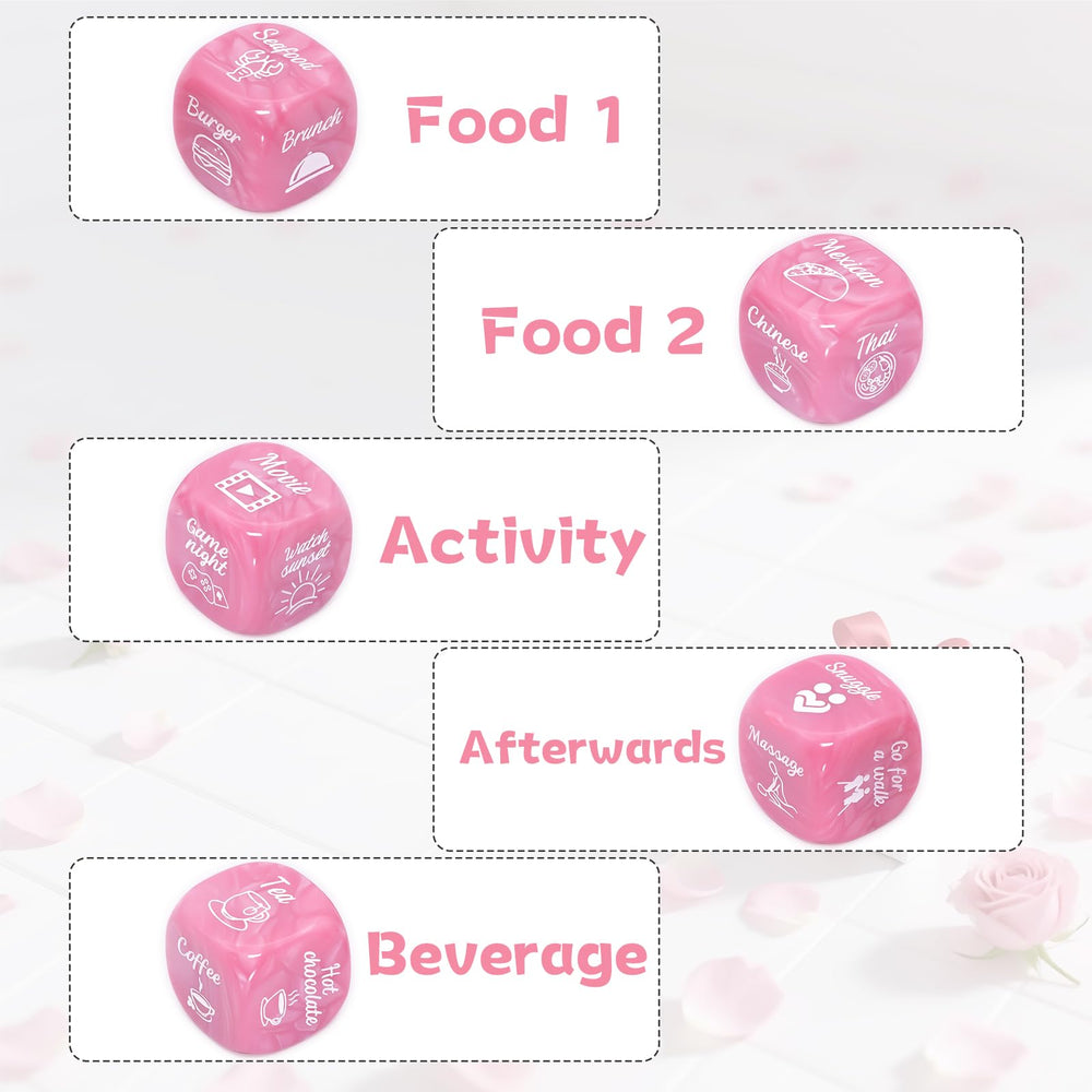 Tinzum Date Night Dice stickers ready to customize personal date ideas.