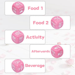 Tinzum Date Night Dice stickers ready to customize personal date ideas.