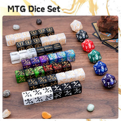 Tinzum 12-color MTG dice enhance readability and style