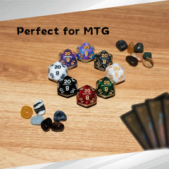 Tinzum eight-color dice offer quick differentiation at a glance.