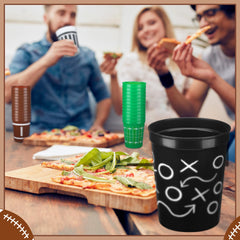 Tioncy football cups close-up reveals sturdy rolled edges for durability.