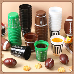Tioncy football cups design 4 showcases dynamic action graphics for crowd excitement.