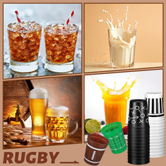 Tioncy football cups table setting highlights easy beverage service.