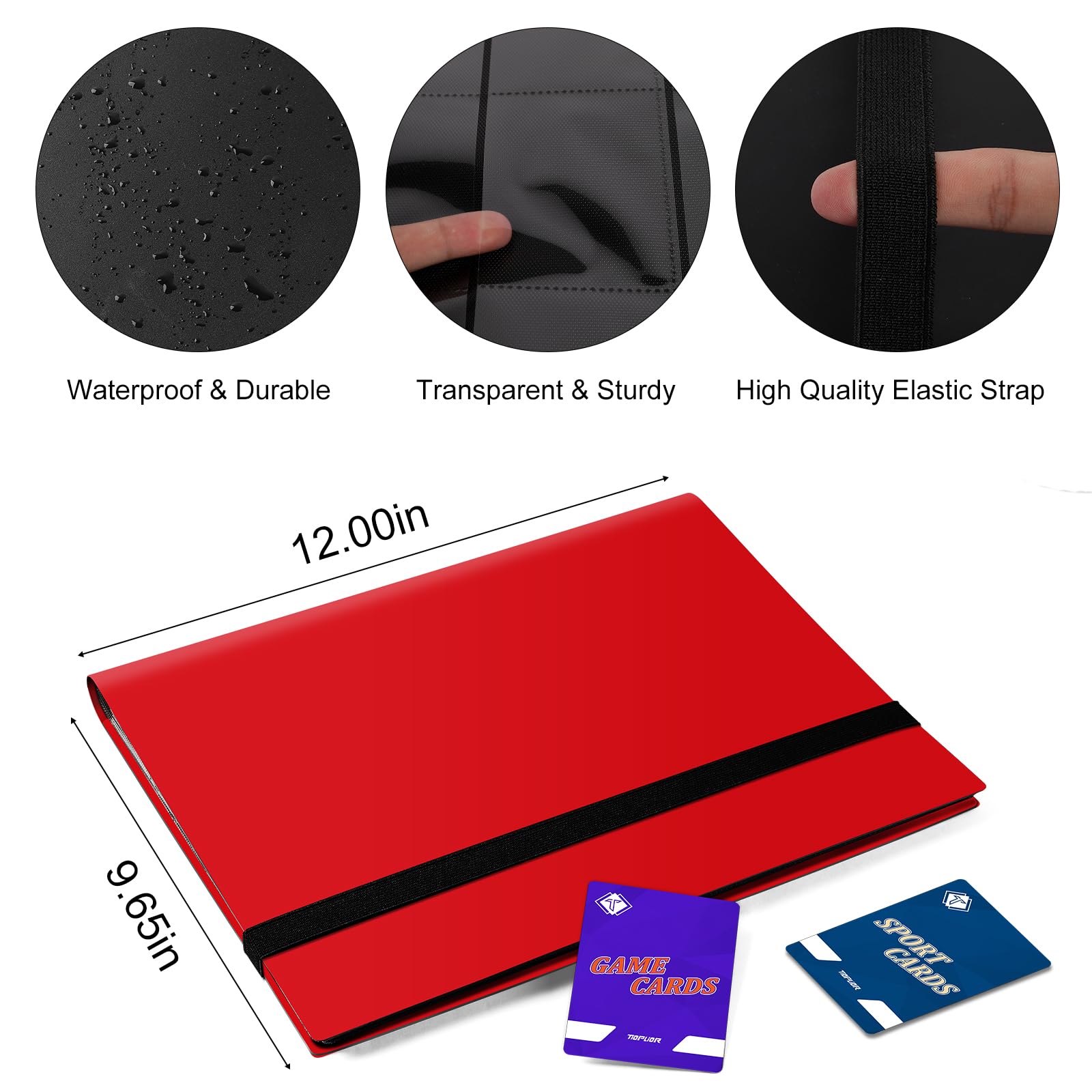 TiopLior 360-card capacity album ready for MTG and sports cards.
