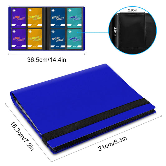 TiopLior binder with elastic strap keeps cards secure.