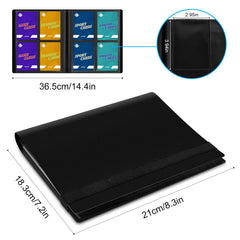 TiopLior binder open pockets showing quick access for card sorting.
