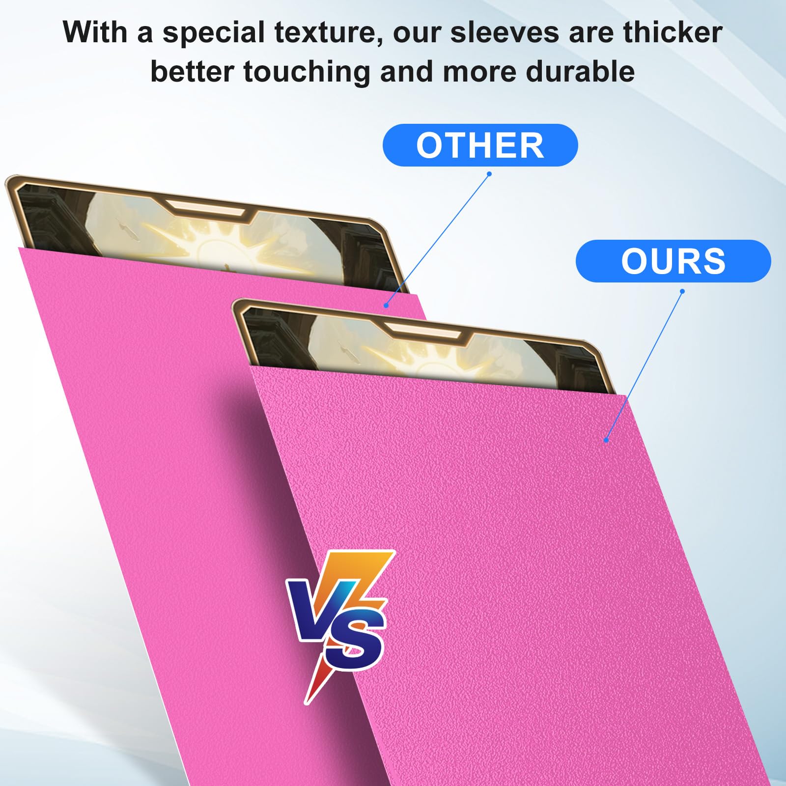 TiopLior matte-back sleeves with glossy fronts improve grip and viewing.