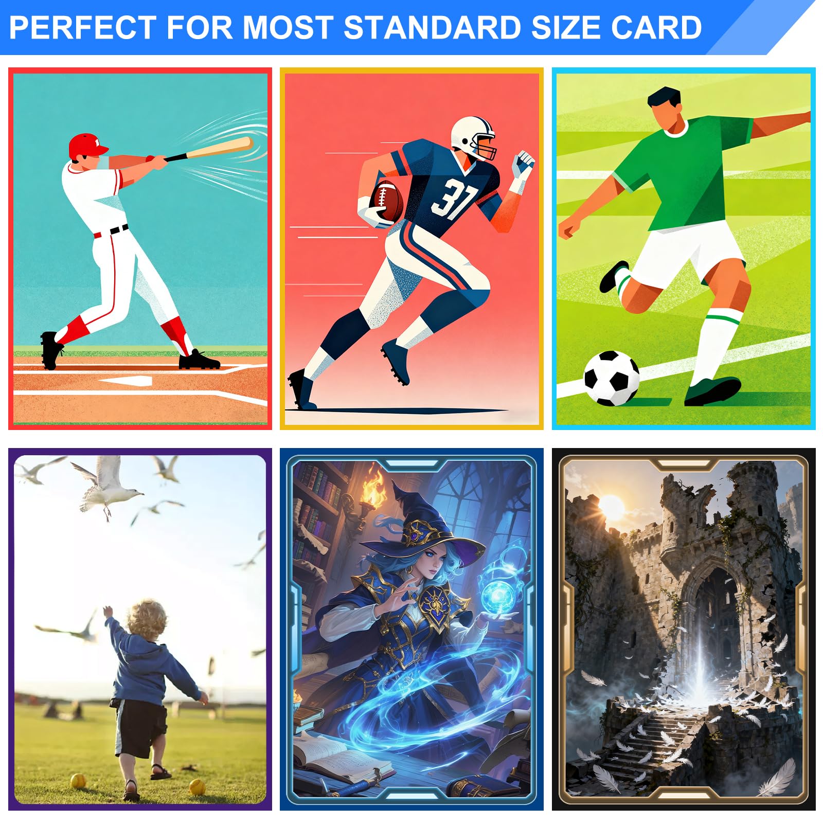 TiopLior color-coded sleeves help organize a growing card collection.