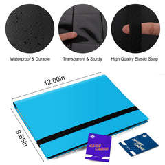 Open binder reveals 20 pages of 9-pocket sheets for safe storage