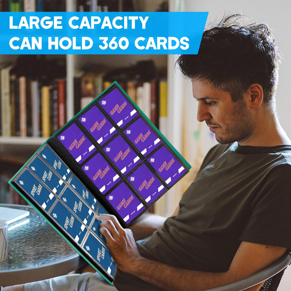 TiopLior binder filled with cards illustrating high storage capacity in compact form