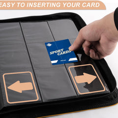 TiopLior standard 2.5 x 3.5 inch pockets keep cards snug and protected.