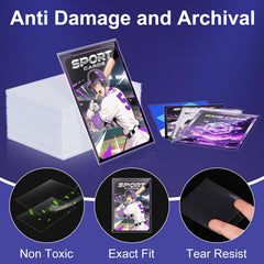 TiopLior waterproof and dust-resistant sleeves guard cards during handling and storage.