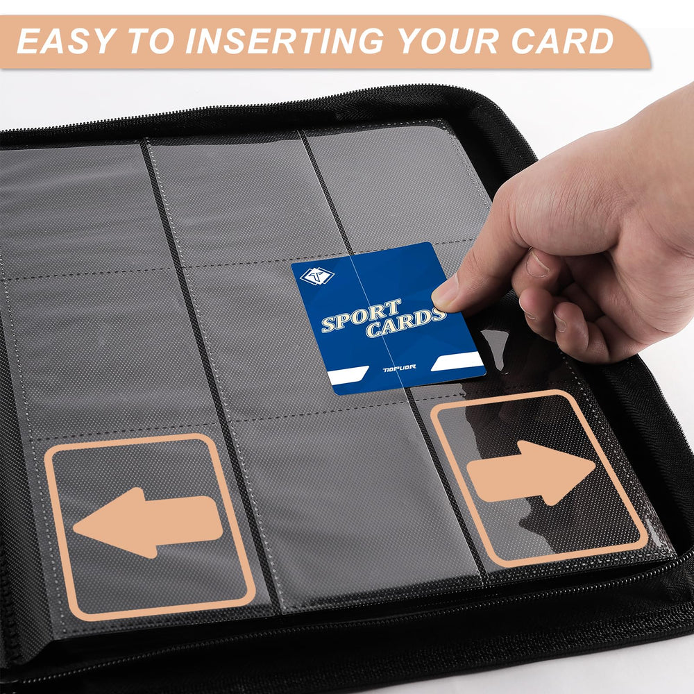 TiopLior Zip MTG Card Binder 9-pocket layout keeps cards organized and accessible.