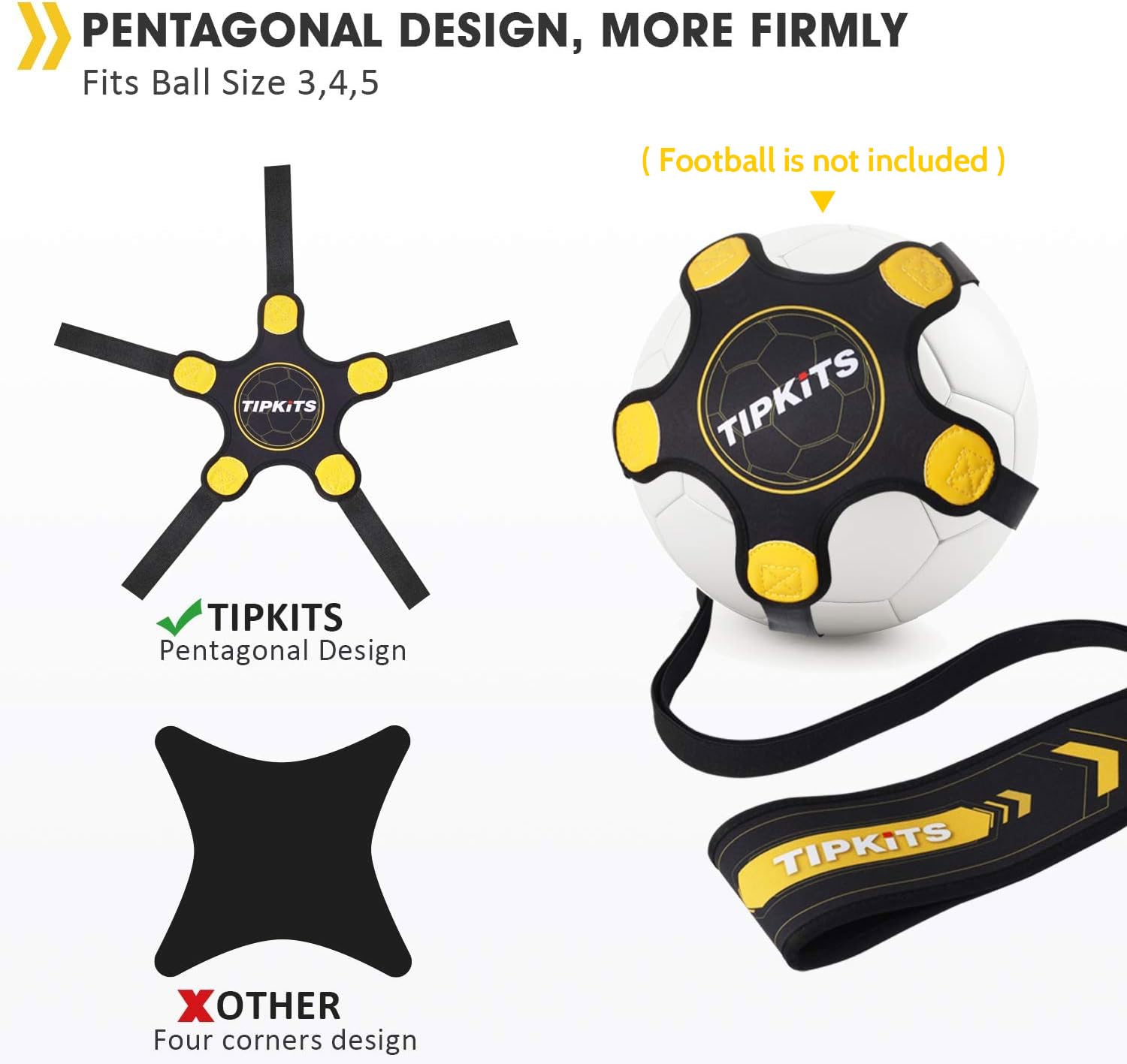 TIPKITS Adjustable waist belt fits up to 40 inches for versatile players