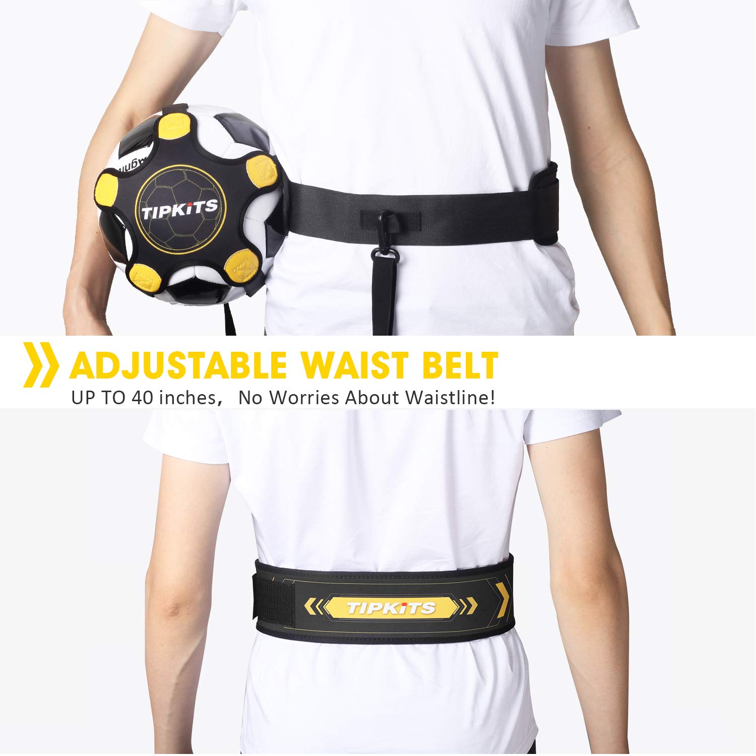 TIPKITS Pentagonal neoprene design secures the ball firmly during drills
