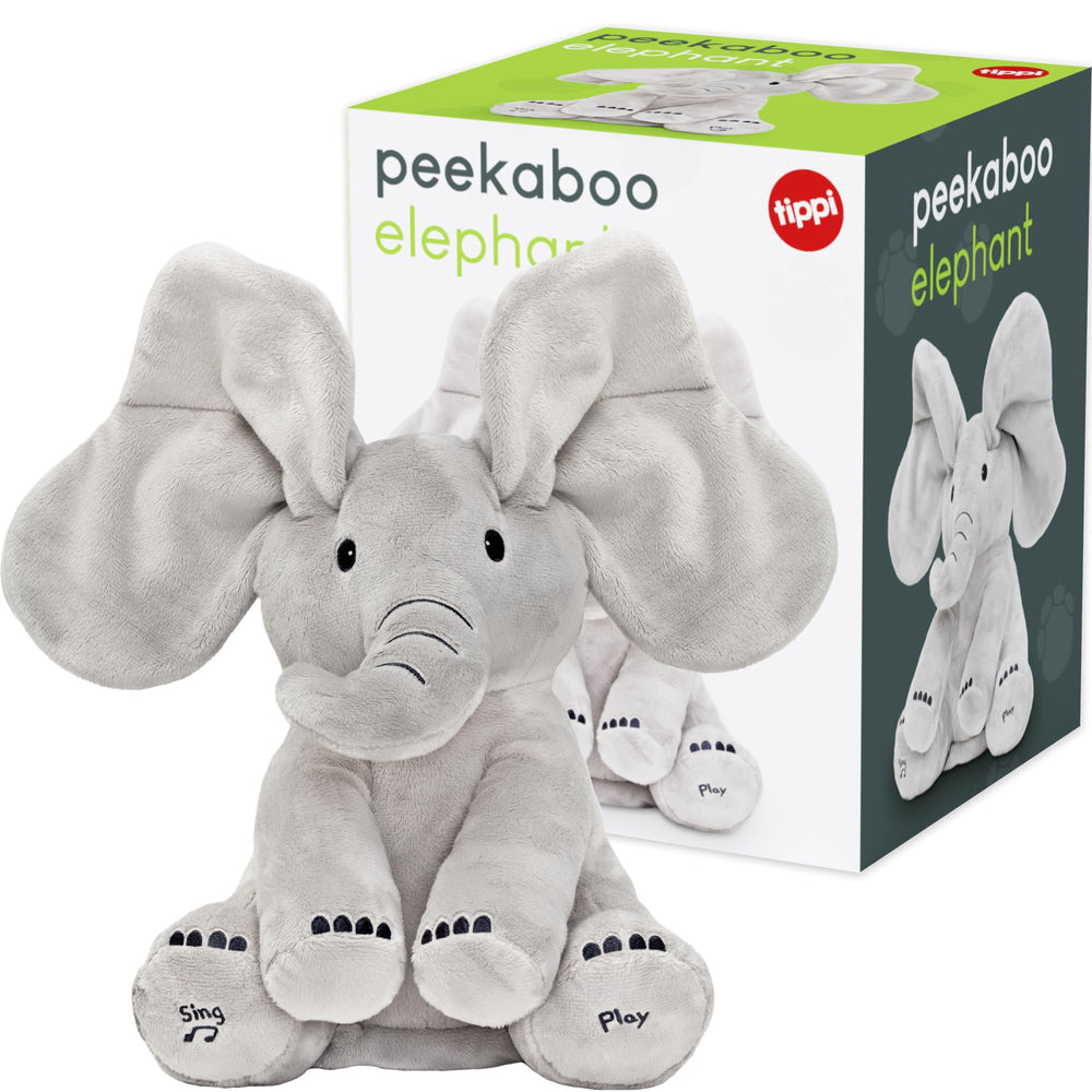 Tippi Peek-a-Boo Elephant cozy companion for nap and play routines