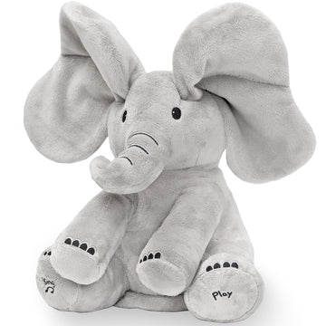 Tippi Peek-a-Boo Elephant sings with interactive mode to delight newborns