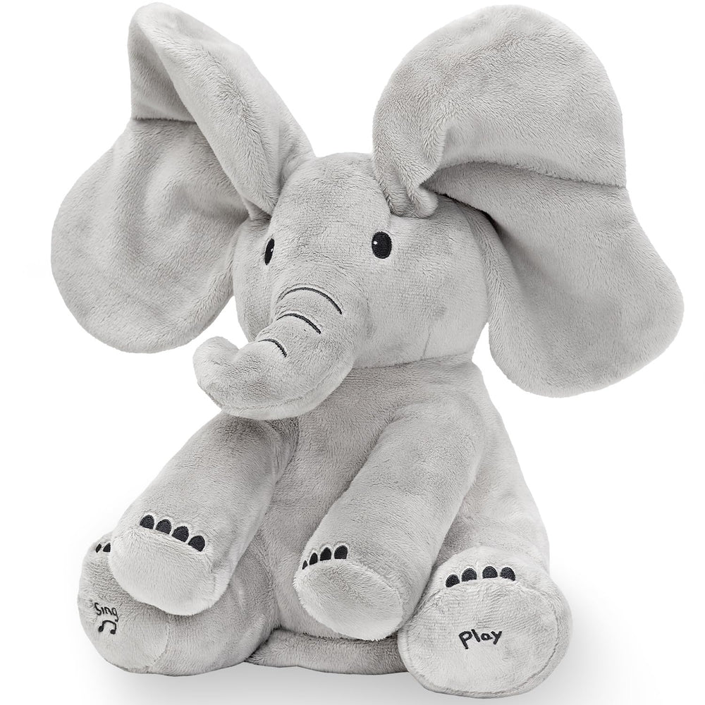 Tippi Peek-a-Boo Elephant sings with interactive mode to delight newborns