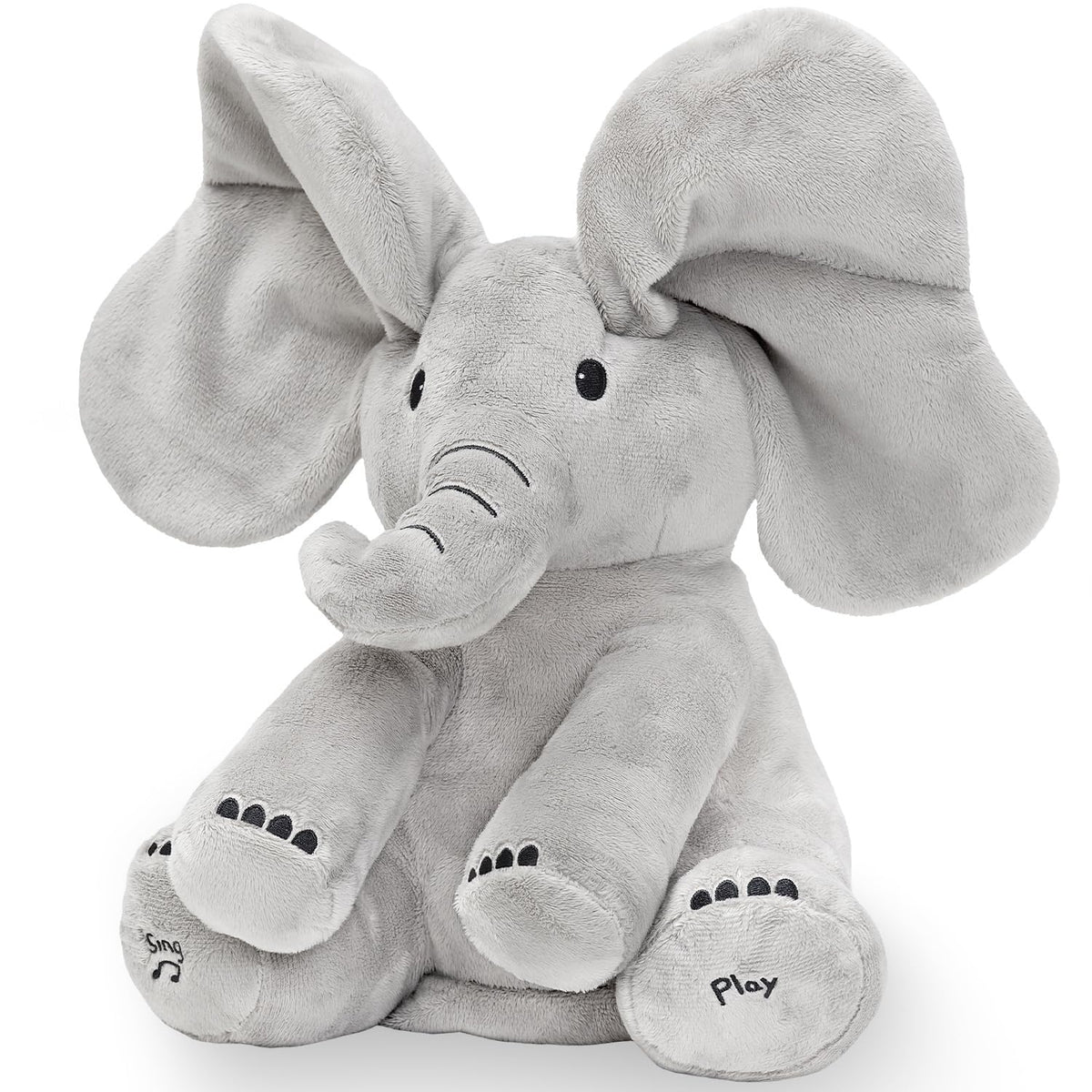 Tippi Peek-a-Boo Elephant sings with interactive mode to delight newborns