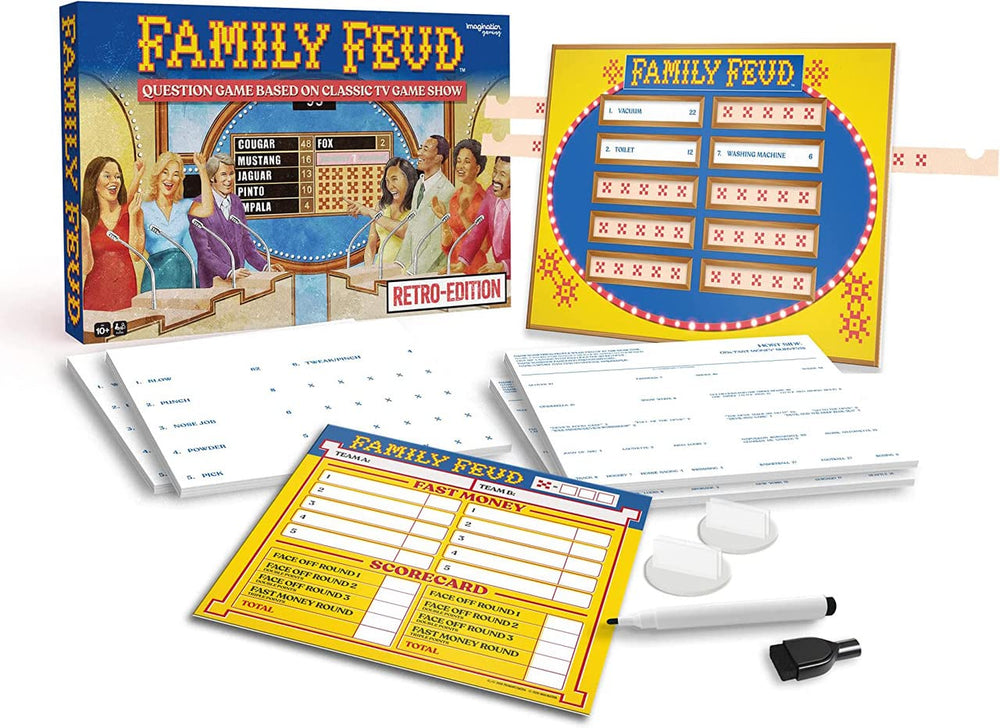 Tipsy Land Family Feud Retro Edition answer reveal tabs aid quick score updates