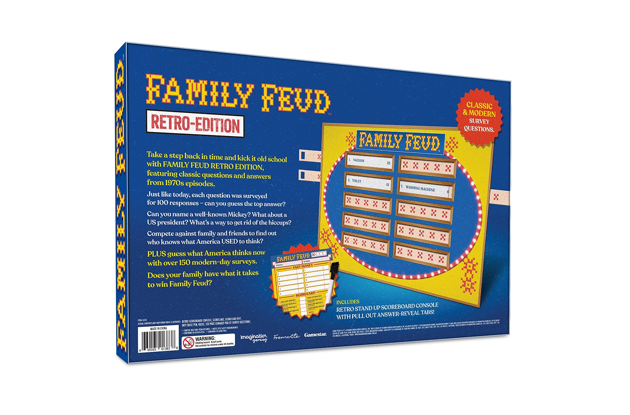 Tipsy Land Family Feud Retro Edition modern surveys collection reflects current tastes