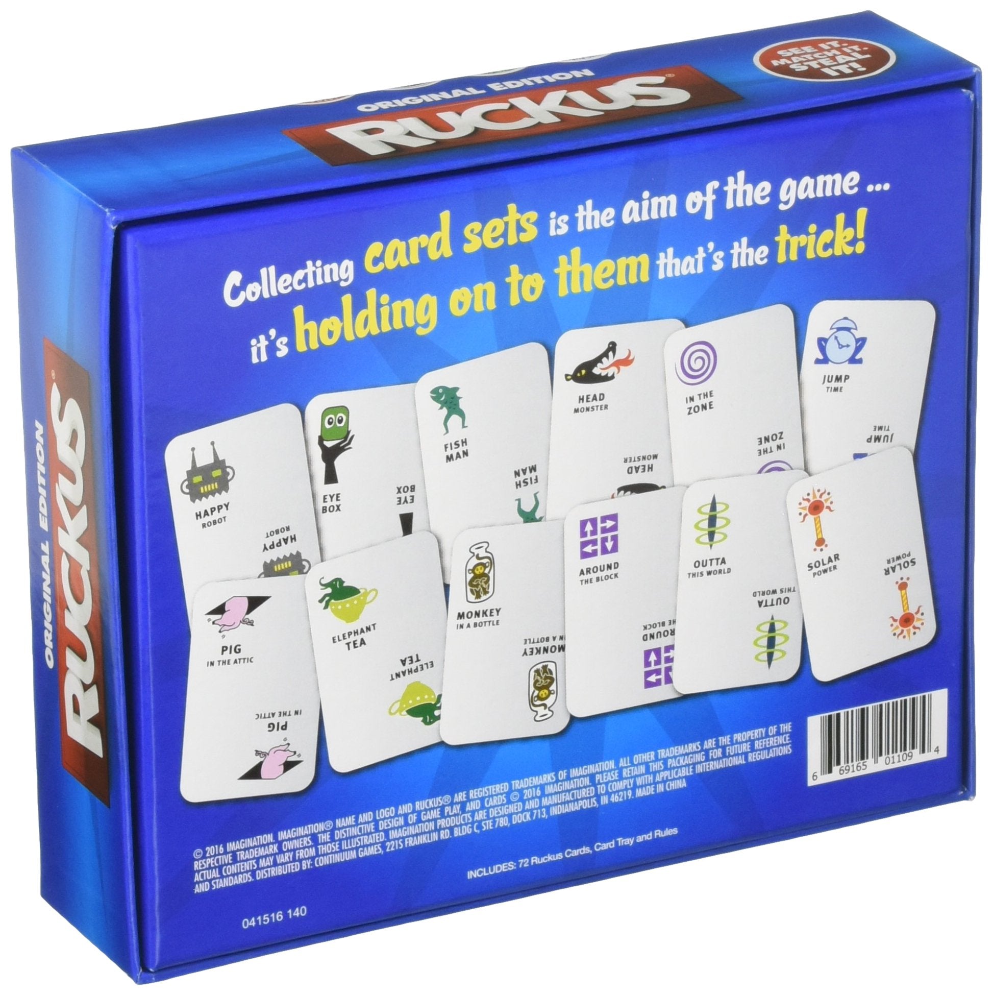 Tipsy Land Ruckus original edition deck of cards spread during play invites quick decisions and competition.