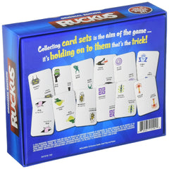 Tipsy Land Ruckus original edition deck of cards spread during play invites quick decisions and competition.
