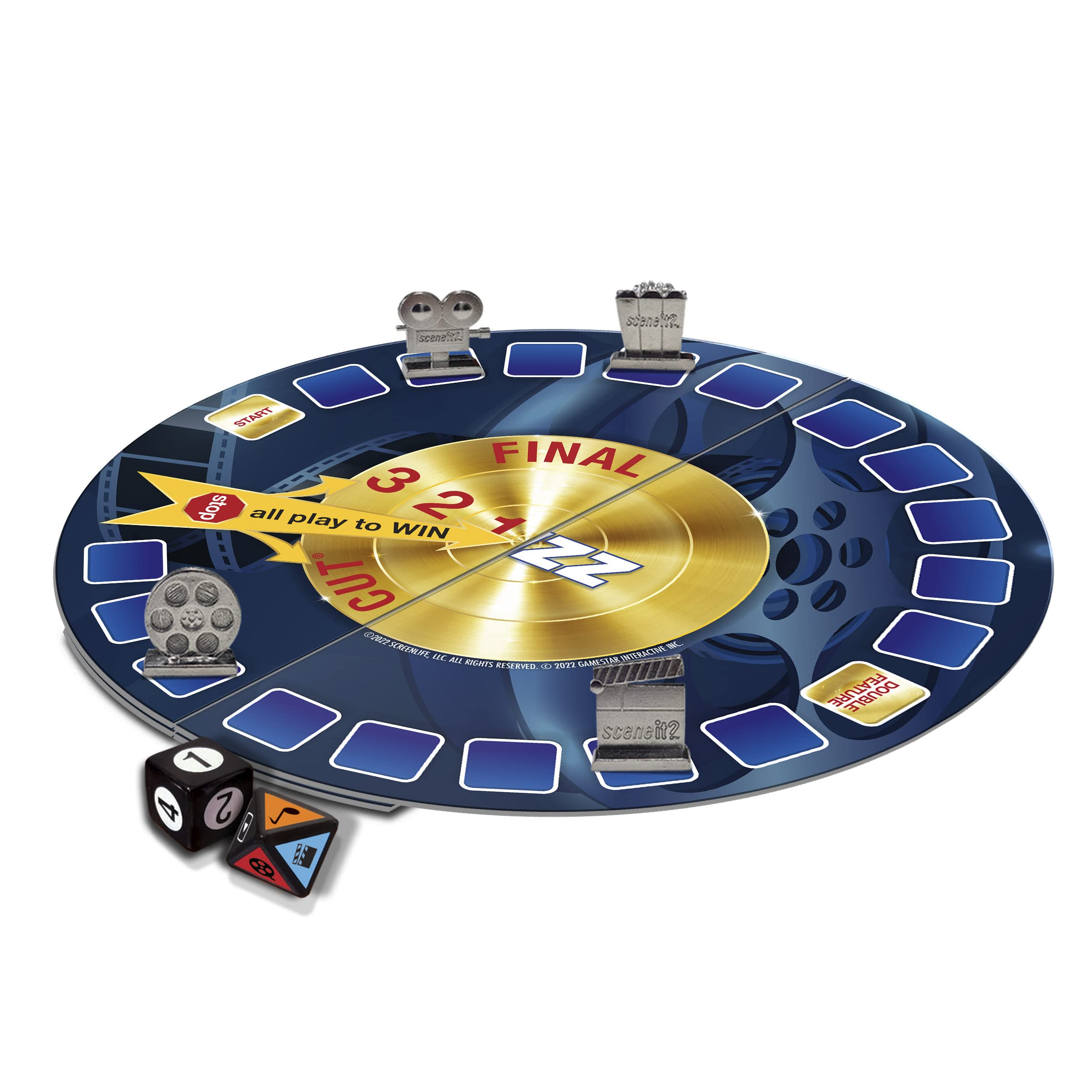 Tipsy Land Scene It reference cards help players stay on track.