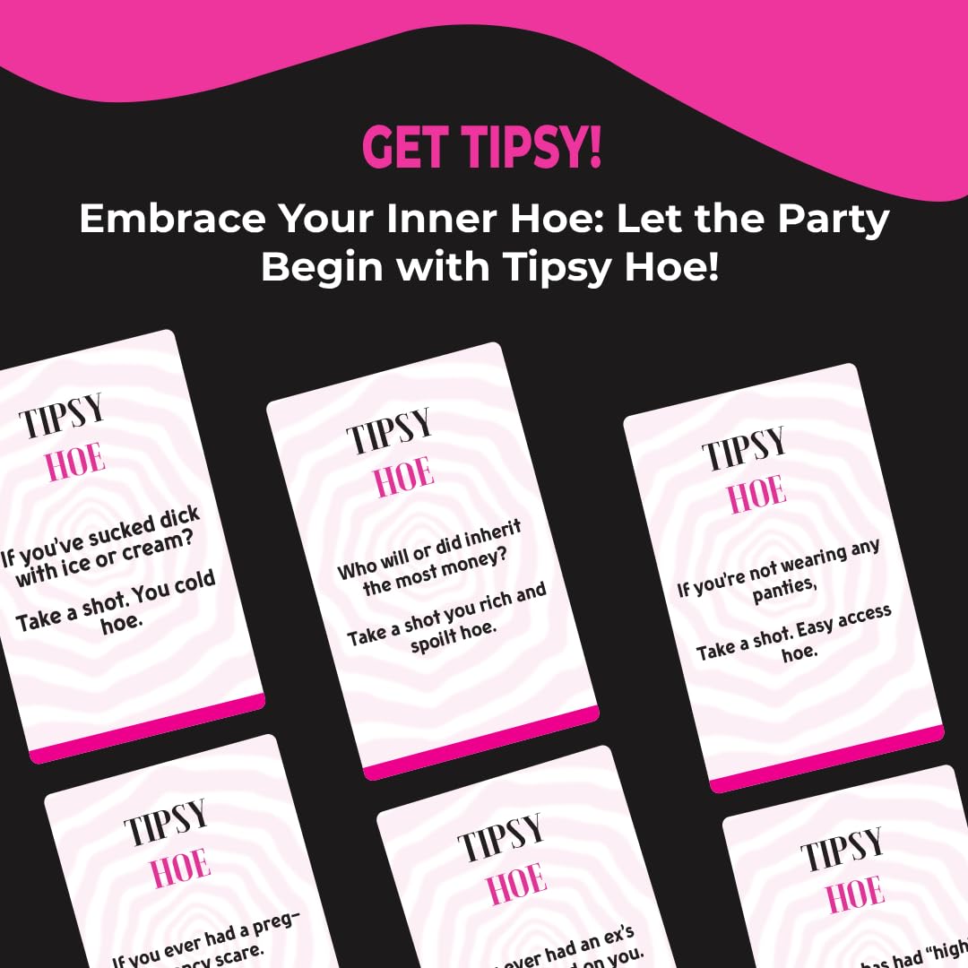 TipsyHoe question cards cover a variety of topics for ladies.