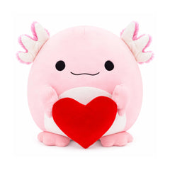 Tiralia axolotl plush with heart-hugging design delivers cozy comfort for everyday hugs.