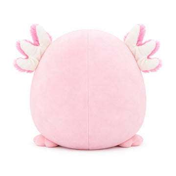 Tiralia axolotl plush showing strong stitching promises durability during hugs and play.