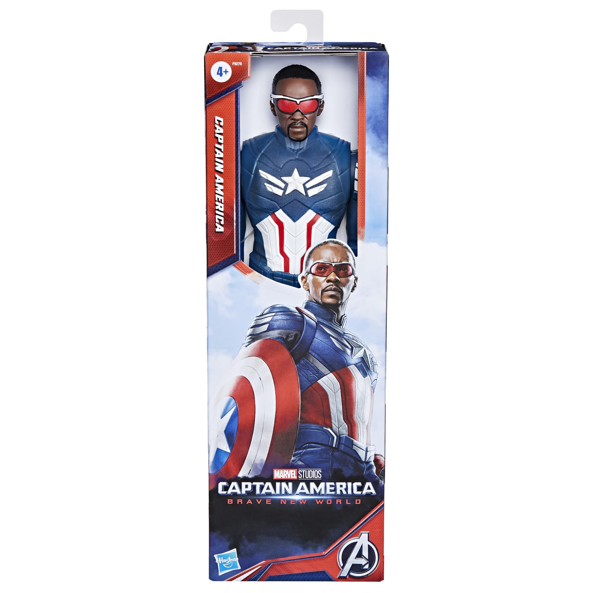 Titan Hero Series Captain America figure compatible with other figures.