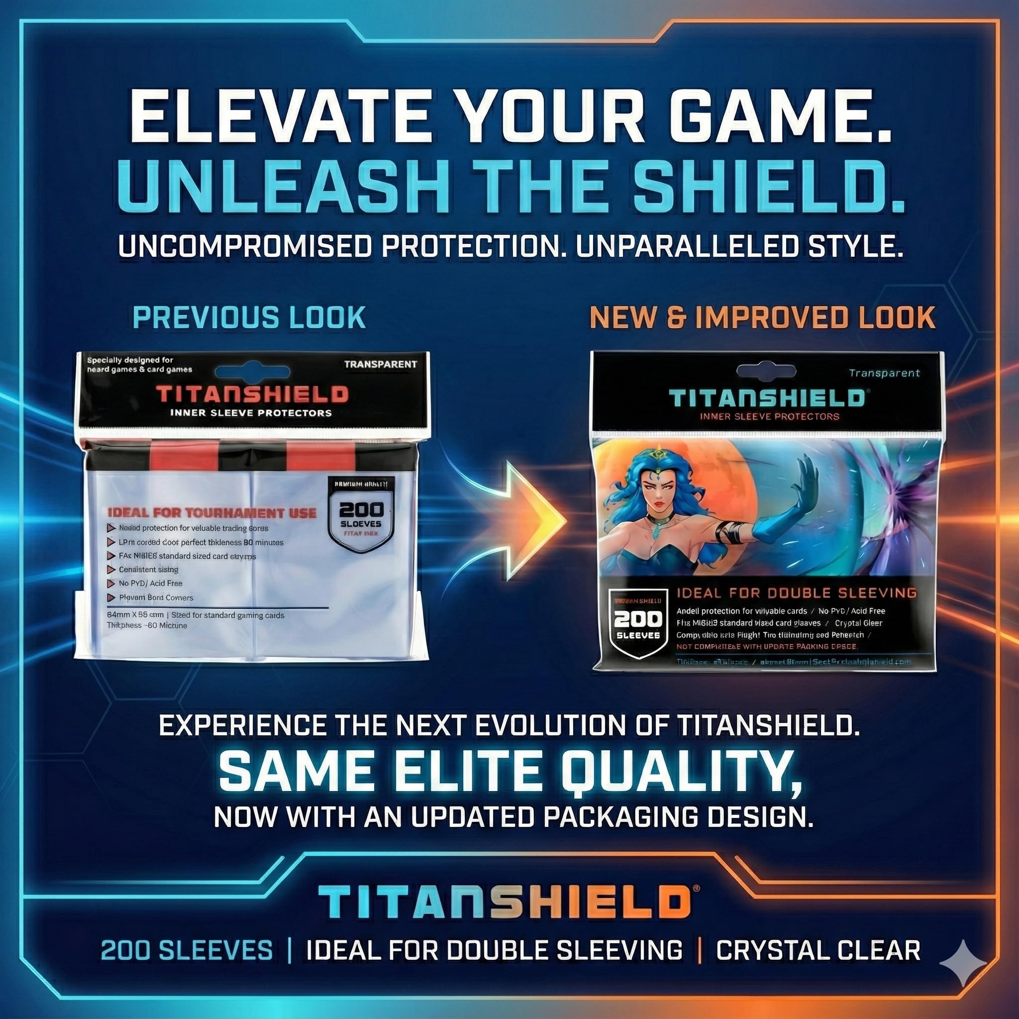 TitanShield 200 inner sleeve offers crystal-clear view with acid-free protection