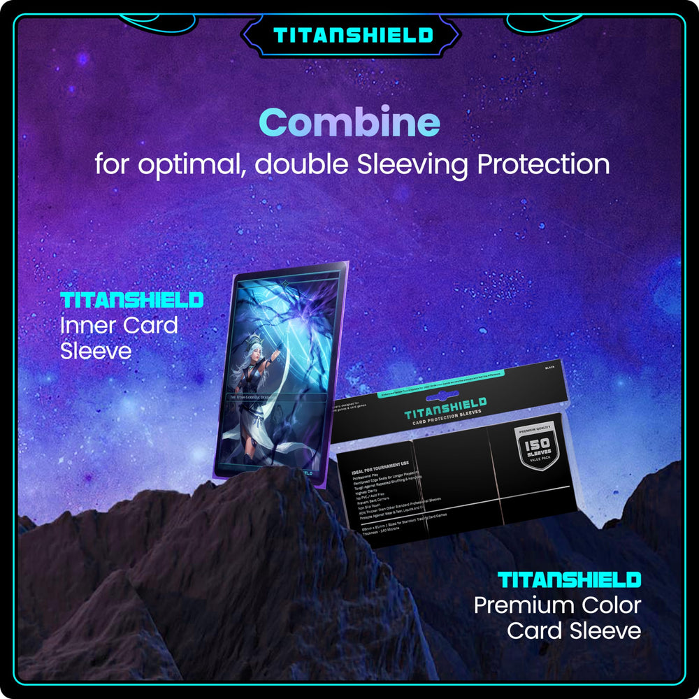 Crystal-clear front and back to showcase card art