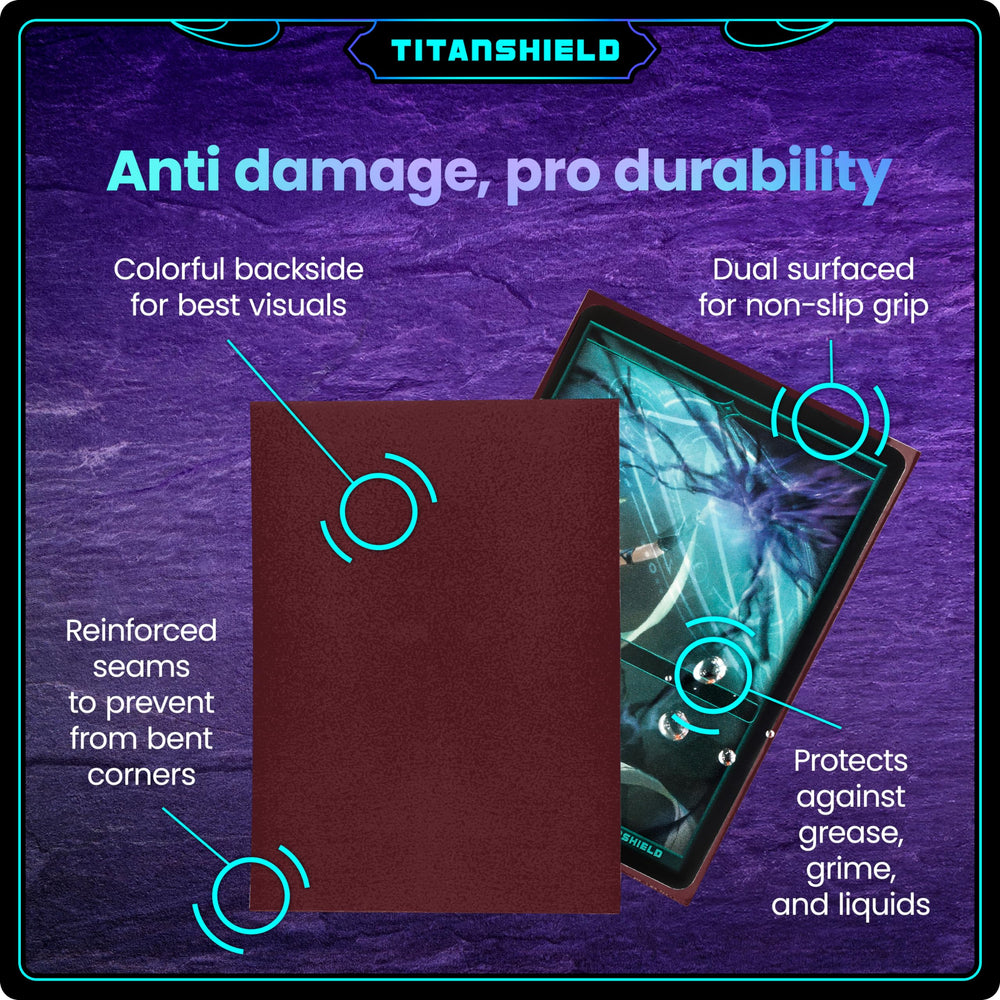 TitanShield 100-micron protection delivers durable, long-term card life for frequent play.